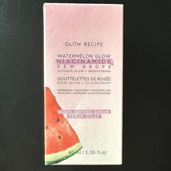 Glow Recipe Watermelon Glow Niacinamide Dew Drops - Pink and Green Packaging - Picture 1 of 9